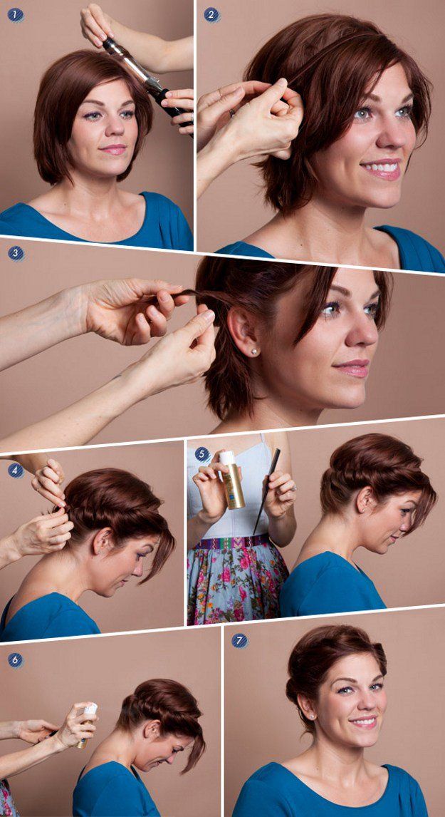 Short Hair Tutorial for Brown Hair | 2015 Hairstyles by Makeup Tutorials at make...