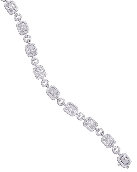 Emerald-Cut Diamond Tennis Bracelet - DILAMANI - Product Search - JCK Marketplace