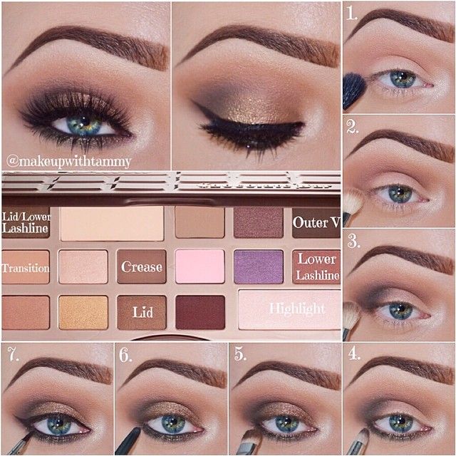 Tammy Hope Jansky on Instagram: “✨Pictorial✨ using the @toofaced Chocolate Bar palette •Steps:  •1. Prime your lids, I used Mac - Painterly paint pot. Apply Champagne…”