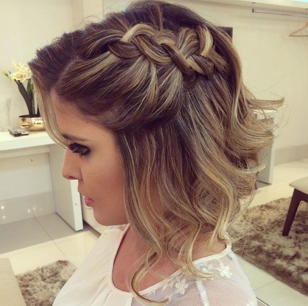 Formal Braid for Short Hair | 24 Perfect Prom Hairstyles | Makeup Tutorials Guid...