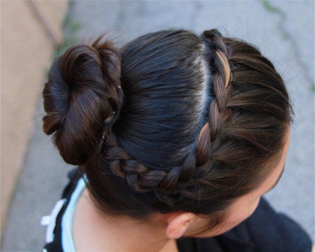 French Braid Bun | Homecoming Dance Hairstyles Inspiration Perfect For The Queen...