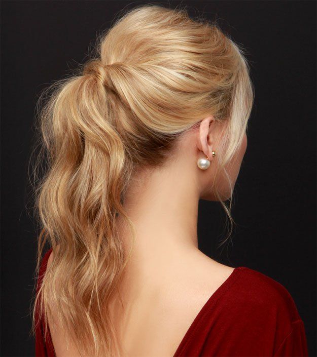 Perfect Party Ponytail | 10 DIY Hairstyles For Long Hair...