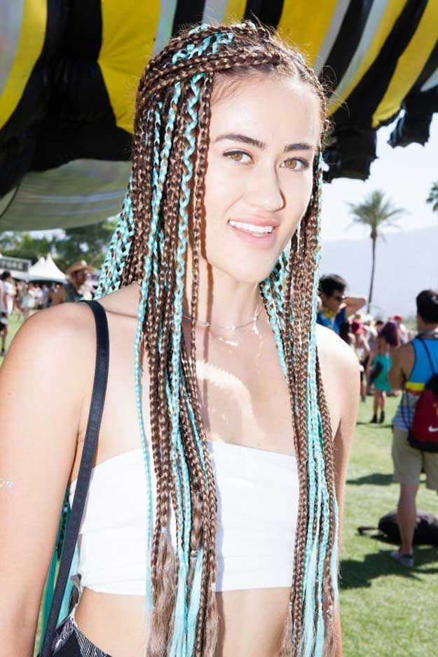Braided Hairstyles for Women | Best Hair & Makeup from Coachella Weekend 1, chec...
