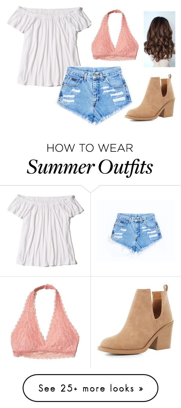"Cute summer outfit!" by alyssa-wilsonn on Polyvore featuring Holliste...