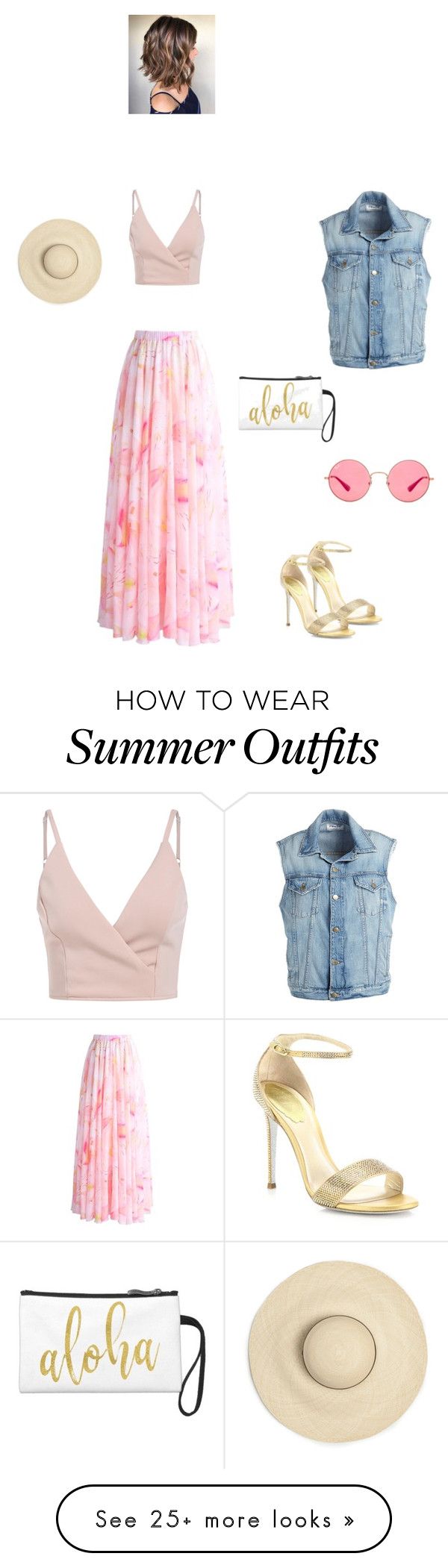 "Summer outfit" by gaia-gaziano on Polyvore featuring Chicwish, RenÃ...