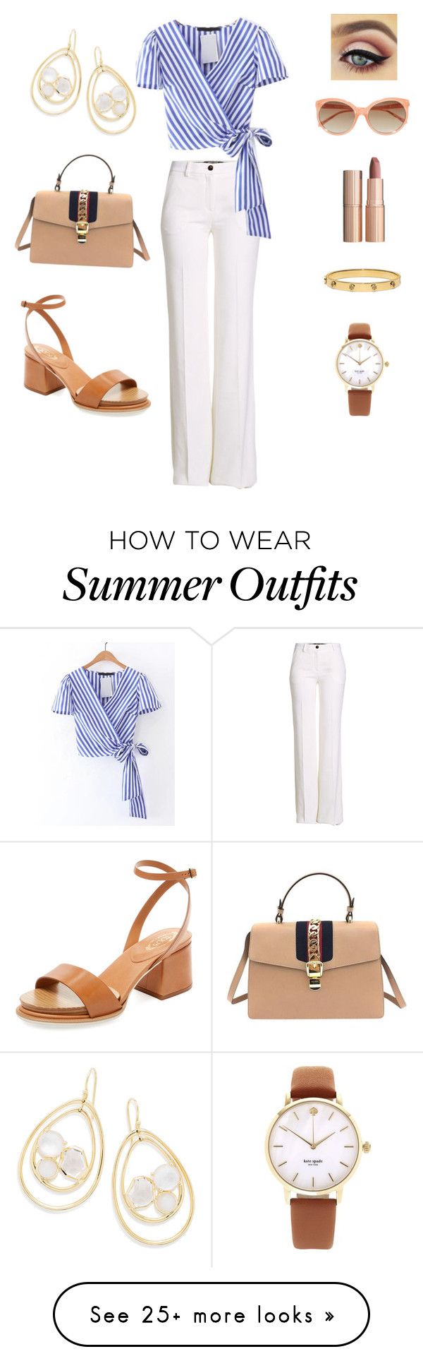 "Work outfit 1: Summer classic" by chirsh-1 on Polyvore featuring Tod&...