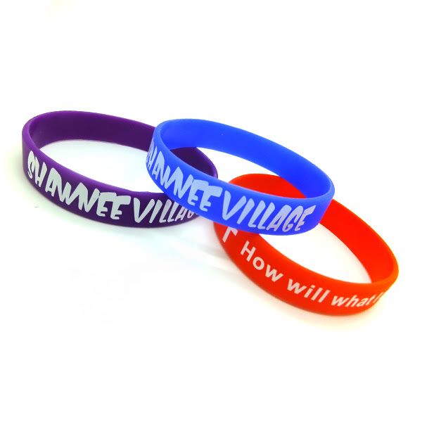 Promotional silicone bracelet gift #printedsiliconewristband #colorcoatedwristba...