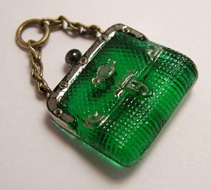 Czech glass handbag charm...