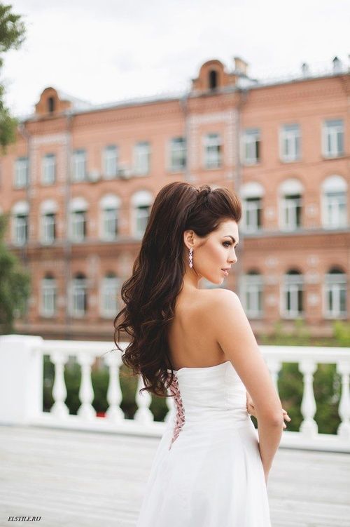 Featured Hairstyle: Elstile; www.elstile.ru; Wedding hairstyle idea....