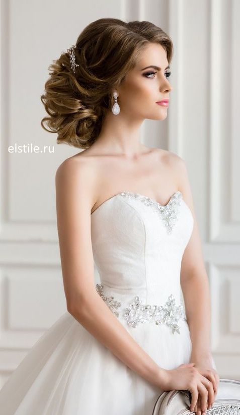 Featured Hairstyle: Elstile; www.elstile.com; Wedding hairstyle idea....