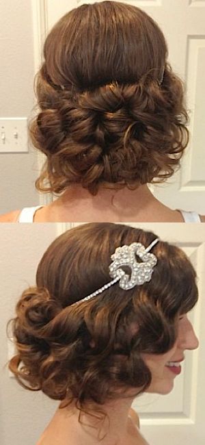 Featured Hairstyle: Heidi Marie (Garrett); hairandmakeupgirl...; Wedding hairsty...