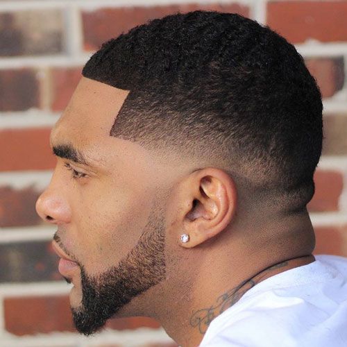 Black Men Haircuts - Low Skin Fade with Buzz Cut and Shape Up
