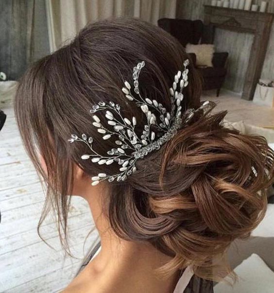 Featured Hairstyle: Elstile; Wedding hairstyle idea....