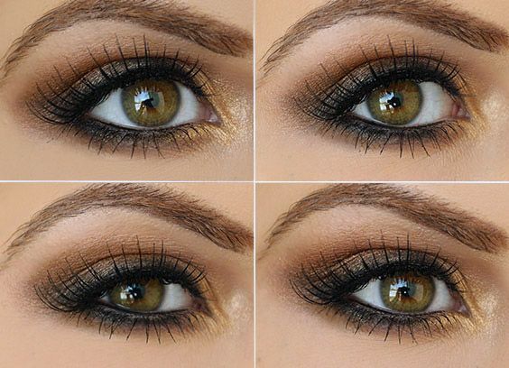 How to Use Brown and Gold on Green Eyes | Daytime Makeup by Makeup Tutorials at ...