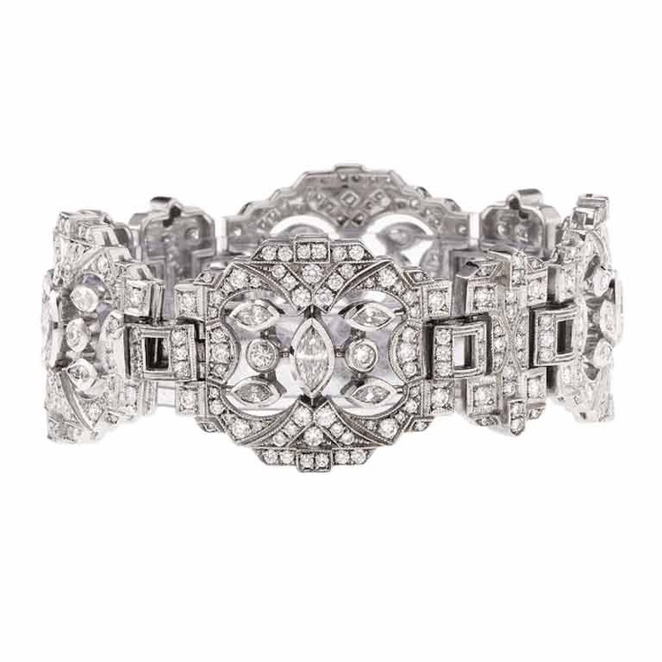 Art Deco Diamond Bracelet | 1stdibs.com