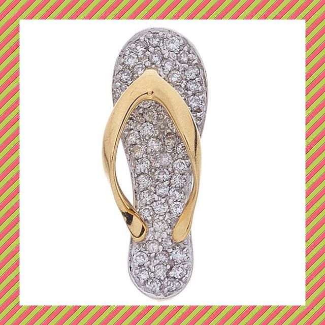 Bedazzled flip flops, check. Ready for the weekend! #TGIF #nationalflipflopday