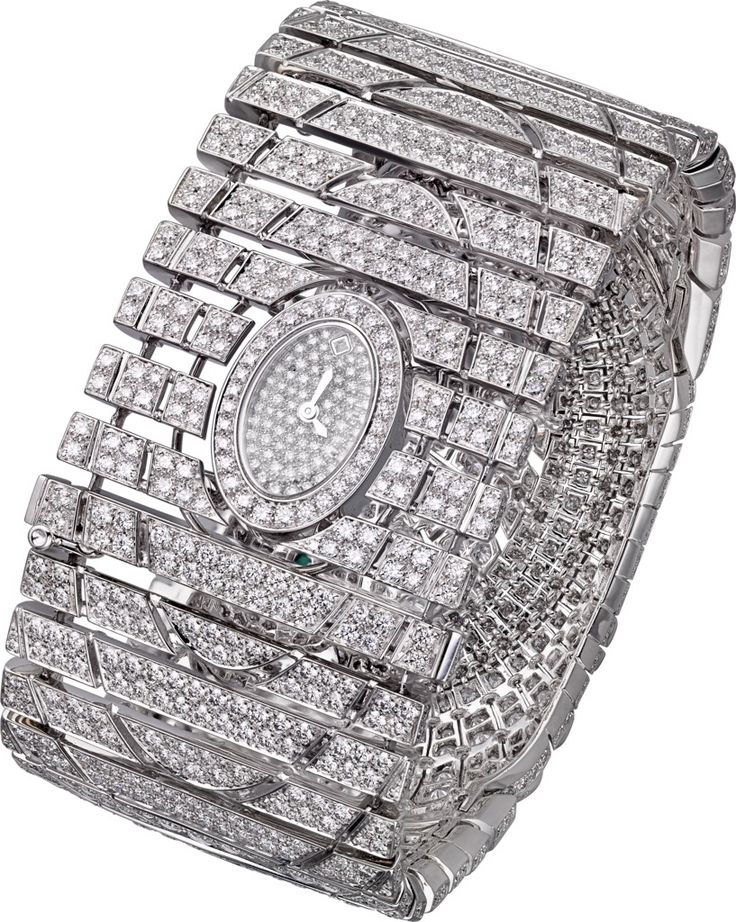 CARTIER. "Sobek" High Jewellery visible hour watch, quartz movement. R...