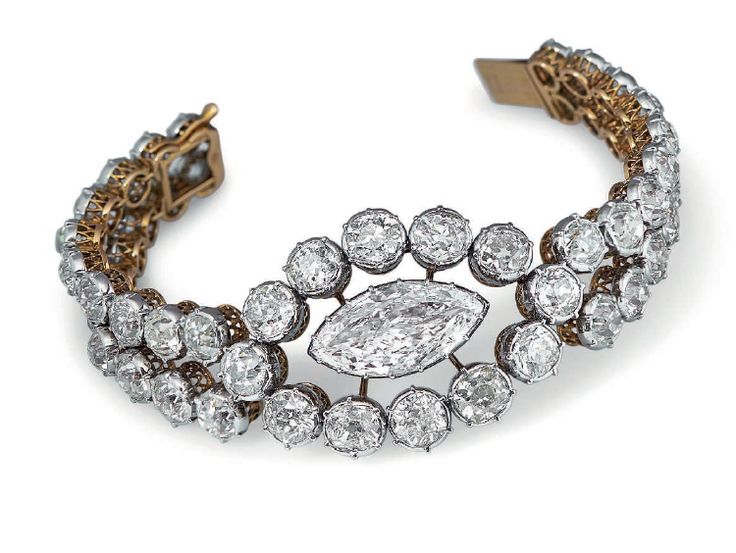 Diamond Bracelet by Cartier, 19th century...