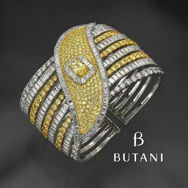 Elegance from butani jewellery Have your wrist frosted with diamonds this winter...