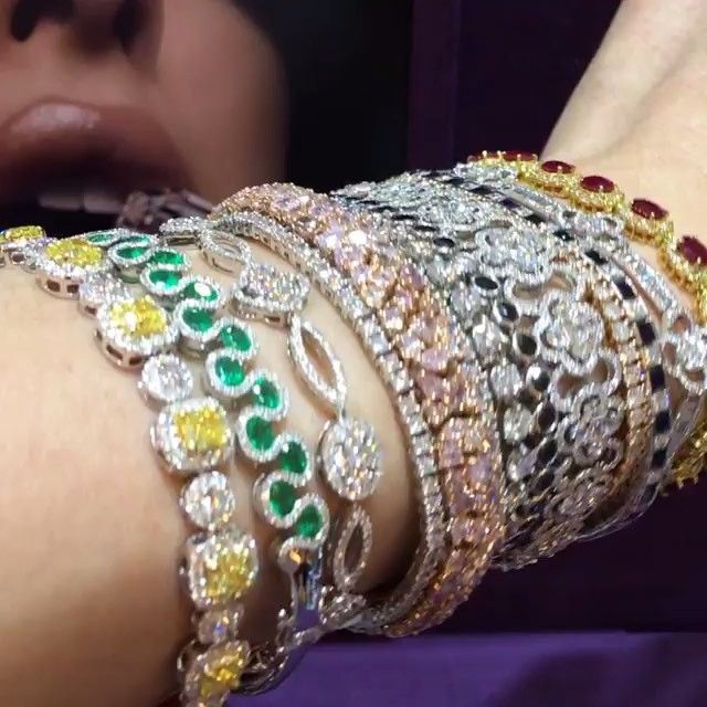 GOODIE GOODIE ❤️ #Diamond Bracelets from @jeremyhunyc #luxuryjewelryfindings...