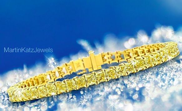 #jewelry #finejewelry #diamonds #yellowdiamond #bracelet #luxury #MartinKatz #Ma...