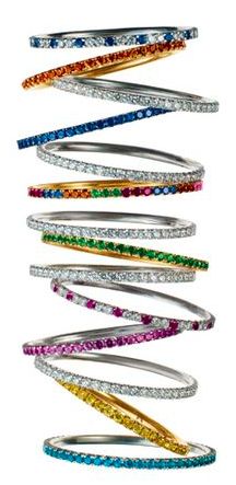 Microbands #jewelry #finejewelry #diamonds #sapphire #garnet #ruby #topaz #micro...