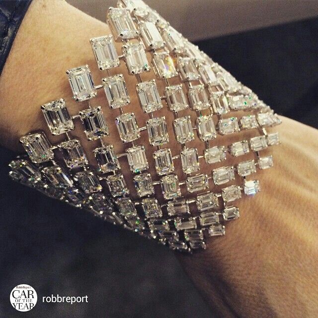 repost from Robb Report Floating diamonds @messikajewelry #baselworld2015