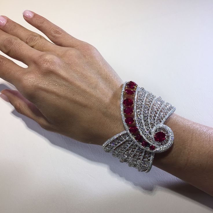 The magic of diamonds and rubies with beautiful geometry from Boghossian Jewels...