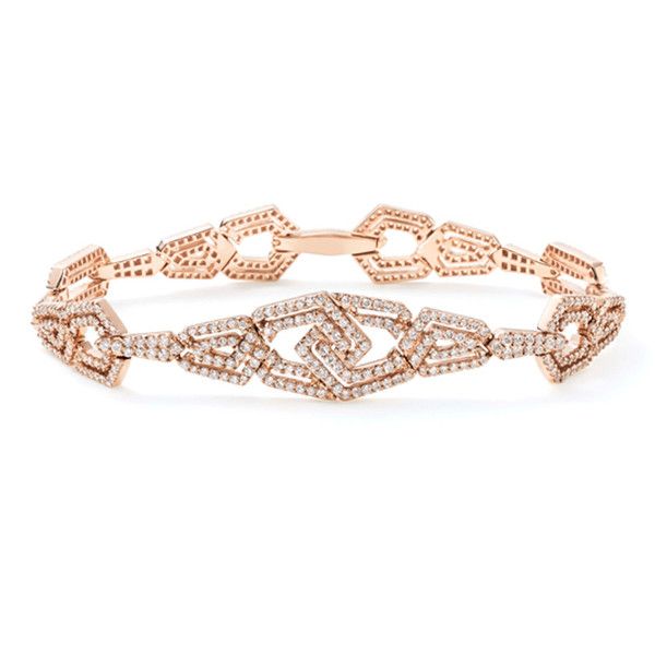The London Collection from William & Son, London. Diamond bracelet set in 18ct r...