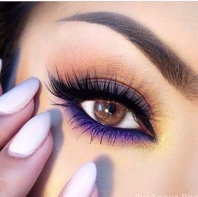 Eye Shadow Inspiration. #eyes #purple...