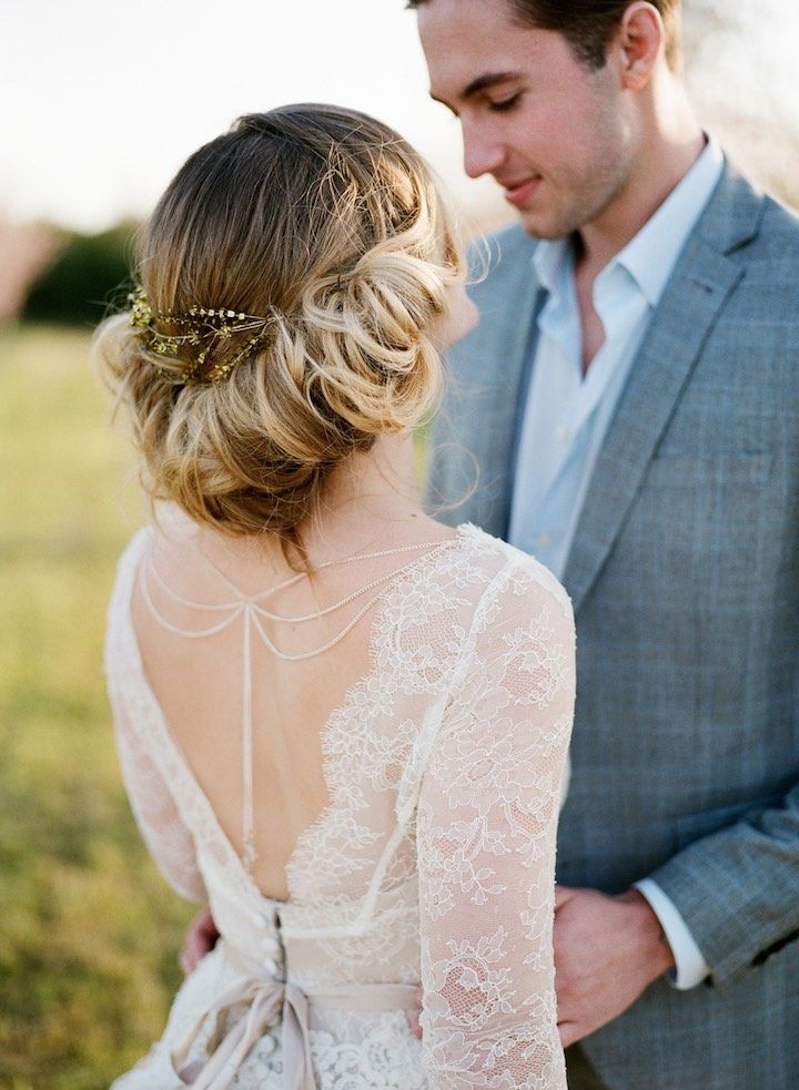 Featured Photographer: Koby Brown Photography; wedding hairstyle idea...
