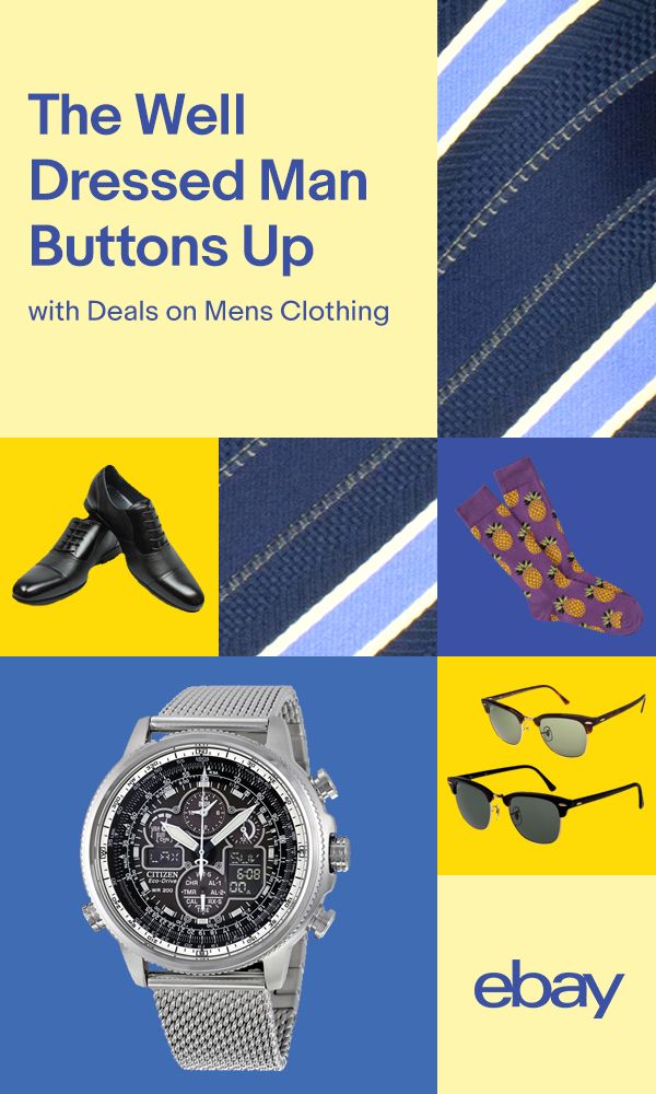 Help him look his best from head to toe, with Men's Clothing deals on everyt...