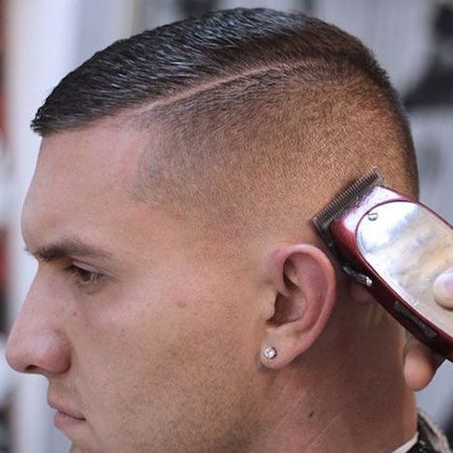 Marine Haircuts - Buzz Cut with Part...