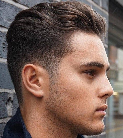 men's tapered haircut for wavy hair...