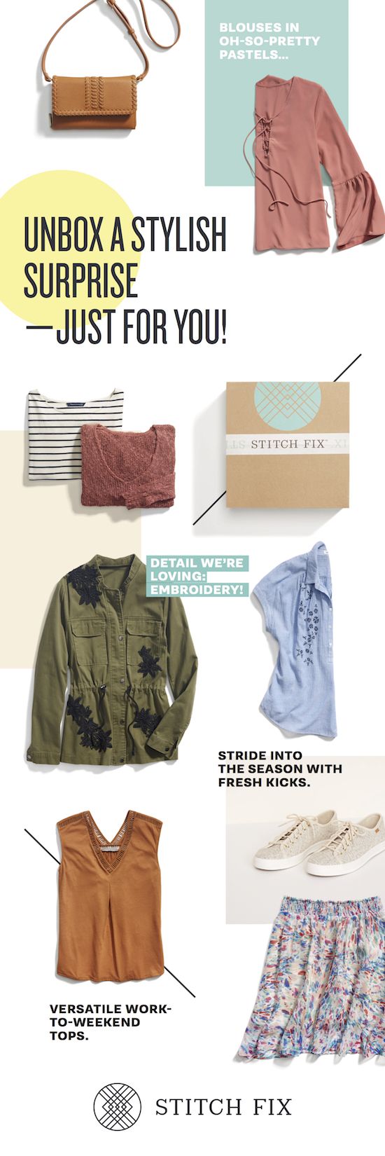 Take a detailed Style Quiz and tell Stitch Fix about your lifestyle, fit, and pr...