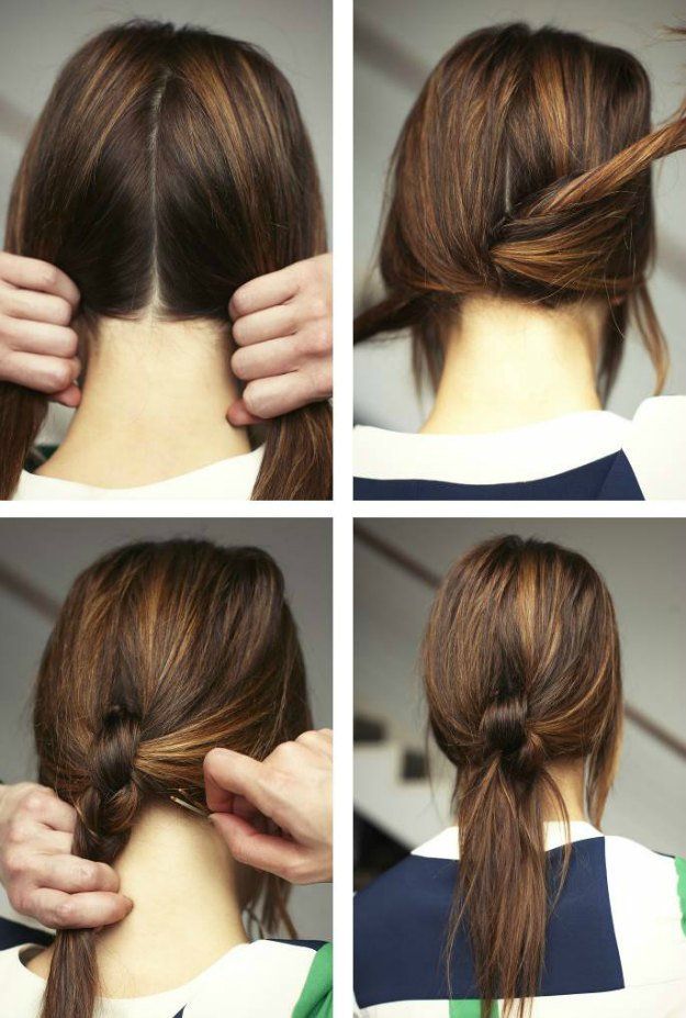 6. Hair Knot Hairstyle | Be stylish and beautiful even when you cram to prepare ...
