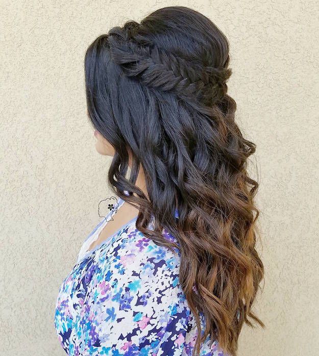 FIshtail Crown | 12 Curly Homecoming Hairstyles You Can Show Off...