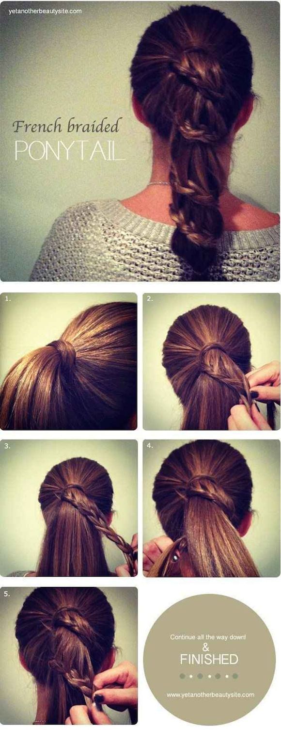 French Braid Ponytail, Different Kind of Braids...