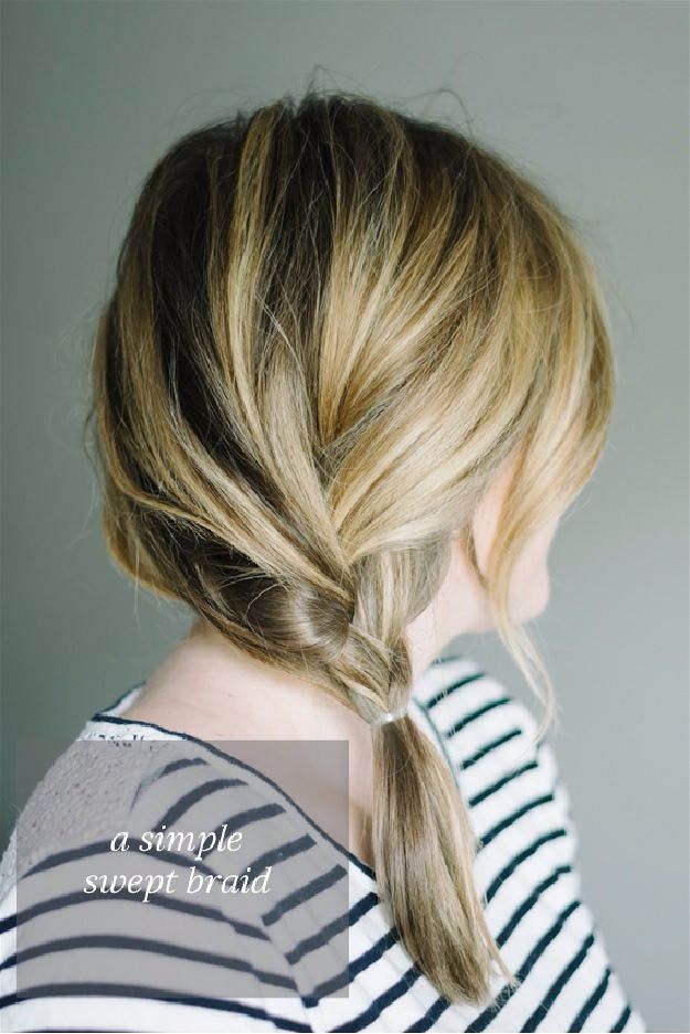 Swept Braid | 20 Hairstyles for Work | Quick and Easy Hairstyles You Can Do...