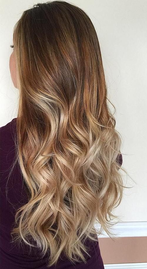 brown blonde ombre hair