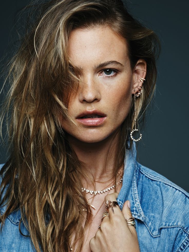 Behati Prinsloo in Jacquie Aiche Jewelry fall-winter campaign Photoshoot.