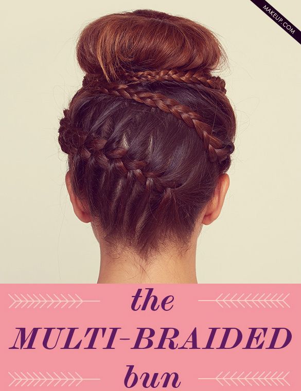 braided bun hair tutorial...