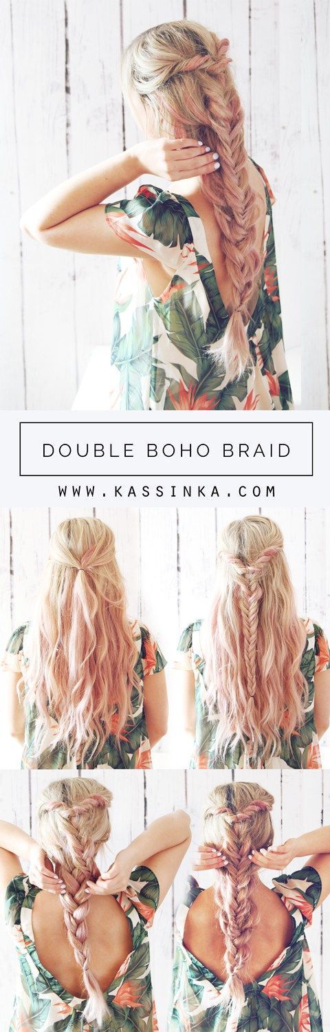 Double Boho Braid Hair Tutorial