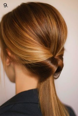 Formal and elegant ponytail.