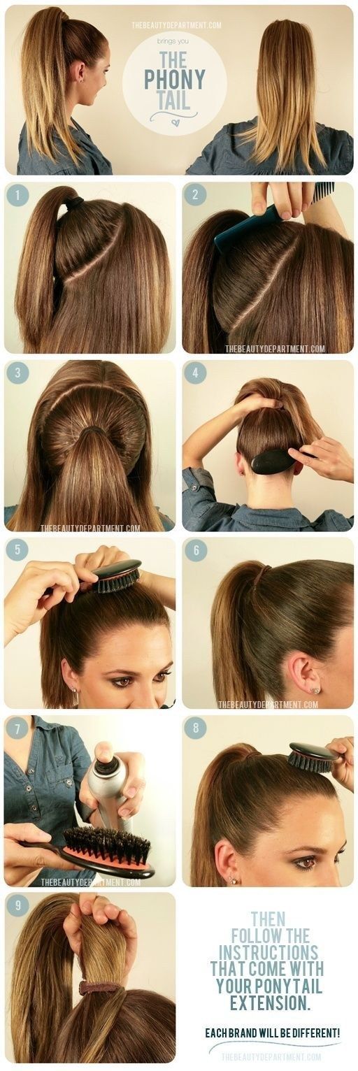Get Ariana Grande-level ponytail fullness with a ponytail extension....