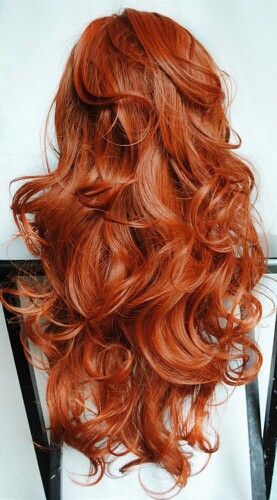 HAIR | Copper Red. Long hair. Redhair. Waves from a hairdresser....