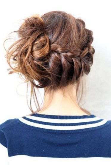 Hair tutorials for medium hair. Sailor sweater and a medium difficulty updo for ...
