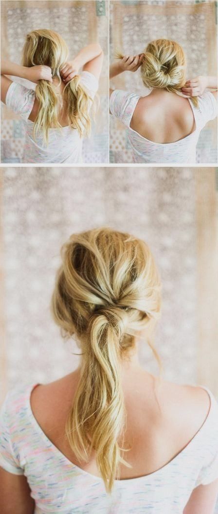 Twisted ponytail. #longhair #hairstyle