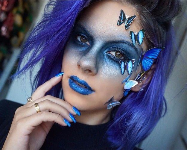 Blue Butterfly | Cutest Snapchat Filter Makeup Tutorials You Should Definitely T...