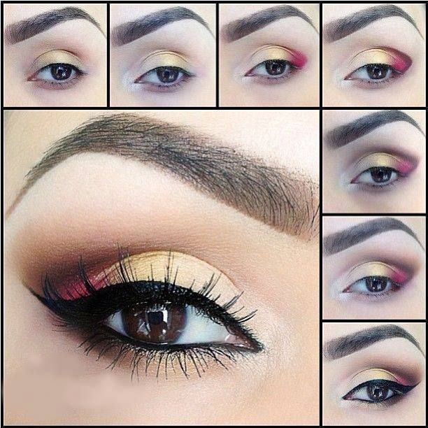 Makeup Ideas: Eyeshadow For Brown Eyes. Step by step tutorial for the best drama...